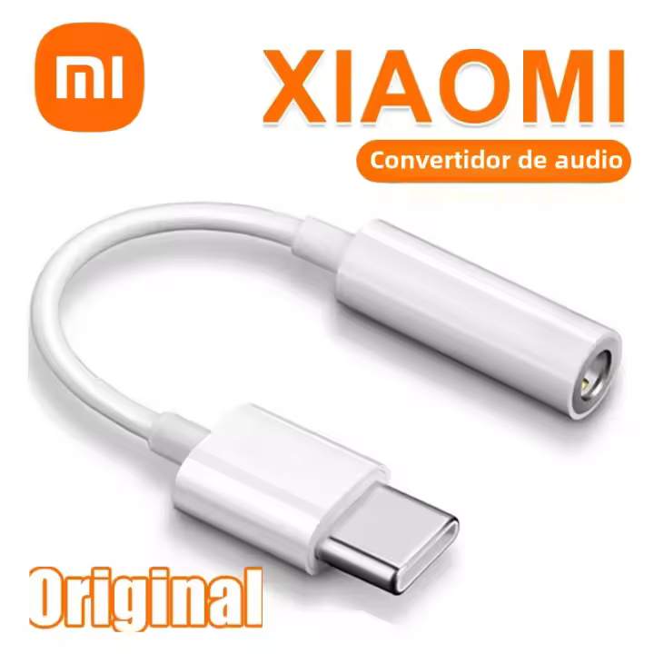 Adaptador De Audio Xiaomi USB Tipo C a Jack 3.5mm Para Mi 12t 12 11 10T pro Lite Ultra 12X Poco F3 Pad Blackshark 5 Cable Auxiliar De TPE/TPU - 1