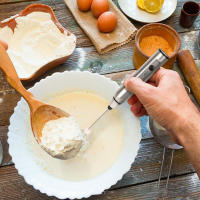 Batidor Eléctrico Portátil Para Leche Y Huevos USB Recargable Mezclador De Mano Para Café Crema Y Batidos Accesorio De Cocina - details 4