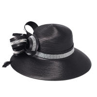 Sombrero Derby Elegante De Navidad Para Mujer Con Plumas Y Diamantes Anversa De Fiesta Casaca De Busto Broche Anversa De Busto - details 4