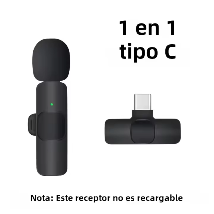 Mini Micrófono Lavalier Inalámbrico Para iPhone Y Android Grabación De Audio Y Video Portátil Para Transmisiones En Vivo Juego Micrófono Para Teléfono - 1