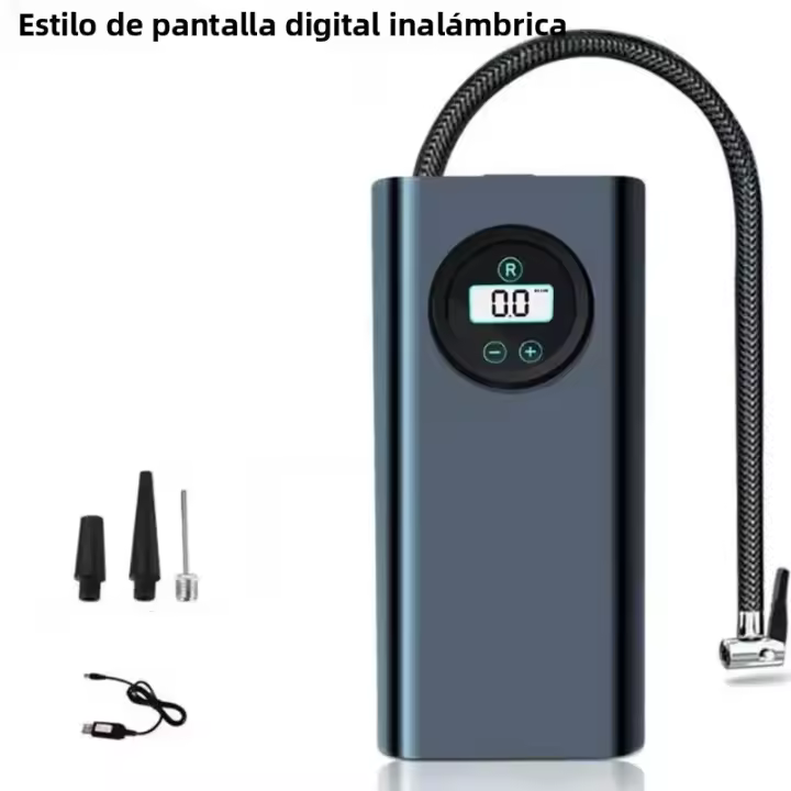 Bomba De Aire Eléctrica Portátil 12V Para Inflar Neumáticos De Motocicleta Y Bicicleta Precisión Alta Inflador De Neumáticos De Auto Mano - 1