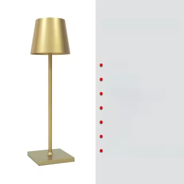 Lámpara De Escritorio Recargable LED Con Barra Para Restaurante Hotel Club Ambiente De Mesa Protección Ocular Luz De Estudio Con Interruptor Táctil 3 Modos De Iluminación - 1