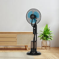 Ventilador con nebulizador Jocca 3 en 1 con oscilación 60°, 3 velocidades, temporizador 60 min, tanque 3,2 L, bajo consumo 75W, diseño silencioso y seguro con aspas de PP, ideal para hogar y oficina en días calurosos – 180 ml/h de nebulización - details 0