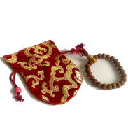 Pulsera Hombre Mujer Artesania  Bisuteria Nepal Sándalo con Bolsa Tradicional Nepal Yoga - details 2