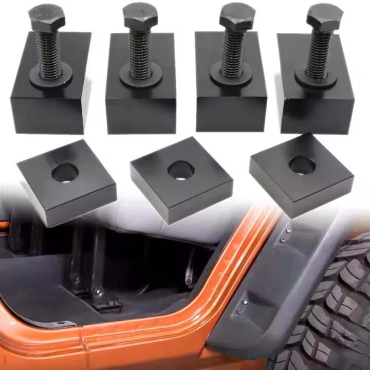 Kit De Espaciador Para Apoyo De Asiento Trasero Negro Para Jeep Wrangler JK 2007-2017 Accesorios Para Coche Adecuado Para 4 Puertas - 1