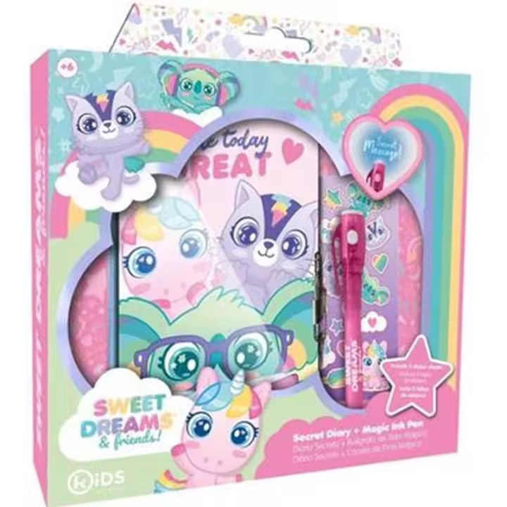 Pack con Diario con bolígrafo mágico Sweet Dreams KL11632 Kids Euroswan - 1