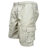 Shorts Tácticos Para Hombre Verano Casual Cargo Multibolsillos Cintura Elástica Pantalones De Trabajo Senderismo Loose Fit - details 6
