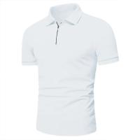 Camiseta Polo Hombre Manga Corta Verano Cierre De Cremallera Ligera Transpirable Streetwear Solido Tops Casual Para El Día - details 6