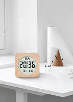 Reloj De Despertar De Madera Con Pantalla LED Y Función Snooze Mostrador Para Dormitorio Con Mostrador De Temperatura Y Fecha - details 2