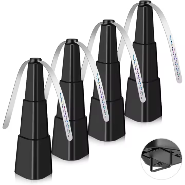 Ventiladores de moscas para mesas, repelente de moscas para interiores y exteriores, mantiene las moscas lejos, ventilador de sobremesa, aspas holográficas para Picnic, Patio y hogar - 1