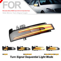 2pcs Indicador De Señal De Espejo Lateral Con Lente Fumada Para Mercedes Benz C E S CLA CLS CLK W204 W212 W221 W218 W246 ABS LED - details 3