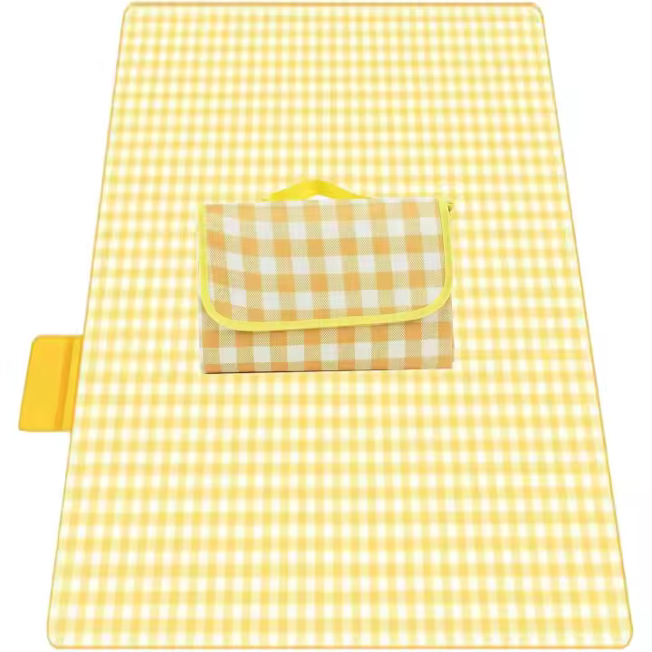 Manta de picnic plegable para exteriores, suave para la playa, ideal para barbacoas y camping en parques. - 1
