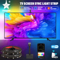 Tira De Luces LED RGBIC WiFi Sincronización De Pantalla De TV Y Juego Ambiente Para Dormitorio Fondo De TV Control Por App Musica - details 1