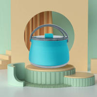 Pote De Cocina Para Camping 1L BPA-Free Kettle De Silicona Plegable Con Fondo De Acero Inoxidable Regalo Exelente Para Viajes Y Picnics Colores Variados - details 0