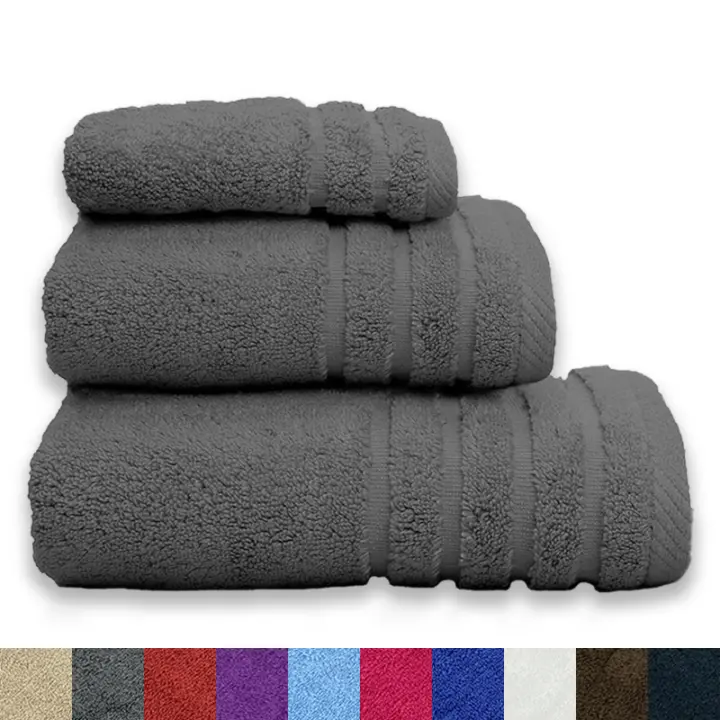 Aicasa Juego de Toallas de Baño 100% Algodón para Adultos en Varios Colores - Pack de 3 Unidades - 1