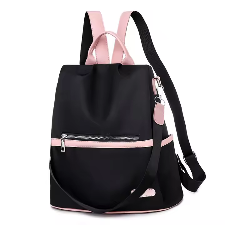 Mochila antirrobo ligera Simple para mujer, bolso de hombro impermeable de tela Oxford - 1
