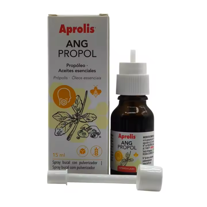 Ang Propol 15 ml Aprolis, Espray bucal propóleo, Amigdalitis, Sistema inmunitario, Alivia el dolor de garganta, Dolor y molestias de garganta. - 1