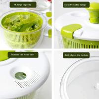 Ensaladera De Frutas Con Secador De Manivela Manual Accesorios De Cocina Ensaladera De Verduras Secadora Centrifuga Alimentos Deshidratadores Cesta De Frutas - details 7