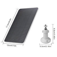 Panel Solar De 10W 5V Micro Tipo-C Para Cámara De Seguridad Y Sistema De Luz Doméstico Pequeño Panel Solar Para Exteriores - details 5