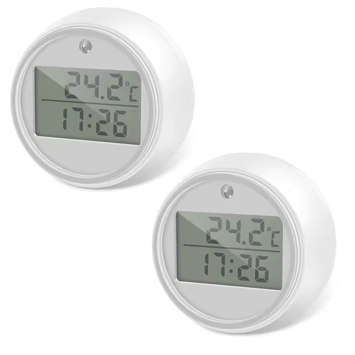 Termómetro De Baño Flotante 2 En 1 Con Pantalla Luminosa IP66 Impermeable Para Inmersión Fría Termómetro Digital Con Pantalla Clara Y Luz Destellante - 1