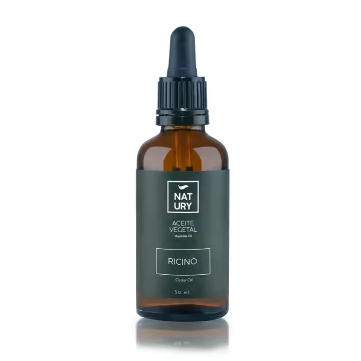 NATURY Aceite de Ricino Ecológico 50ml - Hidratante Potente para Piel, Uñas y Cabello - 1