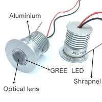 Luz De Gabinete Revestida 3W LED Mini Spot DC12V 24V Difusor De Pared Para Joyería Iluminación De Habitaciones Y Techo - details 2