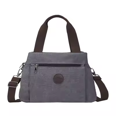 Nueva Bandolera Multifuncional Para Mujer Bolsa De Hombro Mensajera De Lona Con Gran Capacidad Estilo Casual Para Todas Las Occasiones - 1
