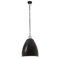 vidaXL Lámpara colgante industrial redonda 25 W negra 32 cm E27 - details 2