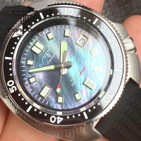 Reloj Automático Para Hombre Tandorio MOP Dial NH35 Date 20BAR 44mm Esfera De Zafiro Bisel De 120 Clicks Luminiscencia Resistente Al Agua 20Bar - details 8
