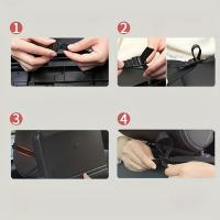 Mesa De Coche Con Asiento Para Niños Y Almacenamiento Multifuncional Plegable Con Portacopios Para Espalda De Asiento Trasero - details 3