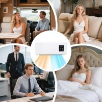 Aire acondicionado Split reversible - Aire acondicionado Móvil con refrigeración, Bomba de Calor Móvil sin ganancia - Ventilador para Baños, dormitorios y salones - details 2