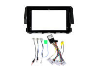 Marco De Pantalla Del Radio Para Coche Honda Civic 10 FC FK 2015-2021 Montaje De Panel De Estéreo Canbus Cable Trim Bezel - details 8
