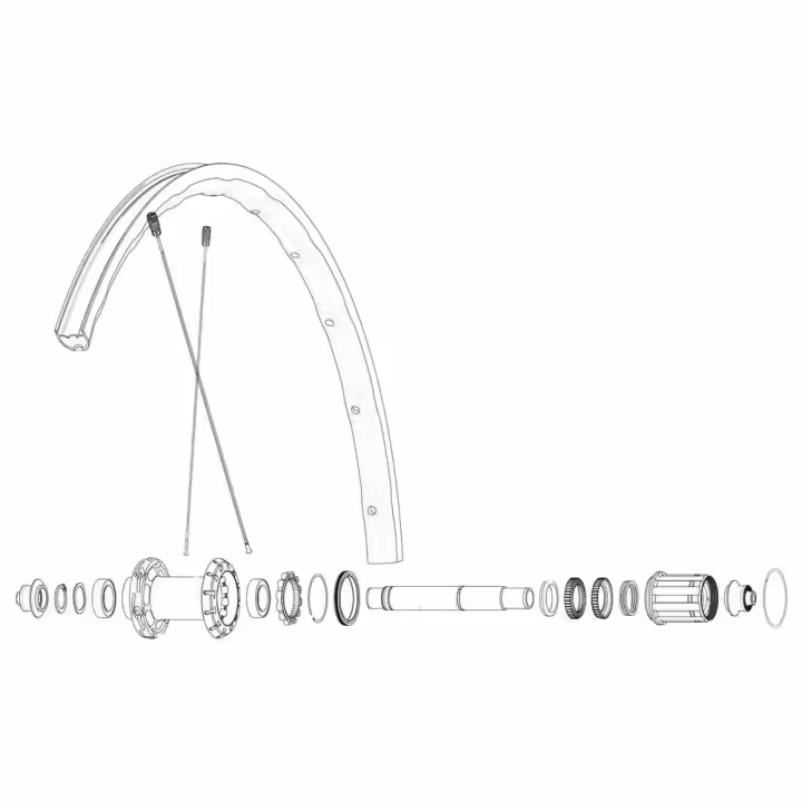 Mavic Radios Kit 12 Rear Ksyrium Sl Ds - 1