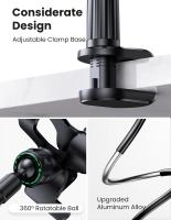 Soporte Portátil Para Teléfono Móvil Compatible Con iPhone Samsung Xiaomi Base De Montaje Para Escritorio Y Cama Compatible Con Pantallas De 4 a 7.1 Pulgadas - details 7