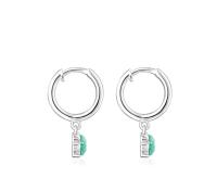 Women's Sterling Silver Animal Earrings, Creole Clasp, Elegant and Chic, Cool Collection, Small and Delicate Dangle Earrings - details 1