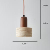 Lámpara Colgante Minimalista De Piedra Negra Para Dormitorio Estilo Nórdico Diseñador Personalidad Para Restaurante Y Bar - details 2