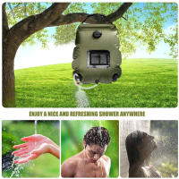 Bolsa De Ducha Solar 20L Alta Capacidad Plegable Para Acampar Caminar Escalar Banda Con Cabeza De Ducha Para Exteriores - details 1