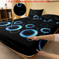 Sábana Redonda Moderna Y Sencilla De Tela Mate Con Estampado Geométrico Para Cama Sin Almohadillas Incluidas - Ropa De Cama - details 1