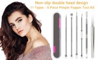 Set De 6 Herramientas Para Eliminar Quistes Y Puntos Negros Silver Acné Herramienta De Extracción Para El Rostro Y Nariz Cuidado De La Piel - details 0