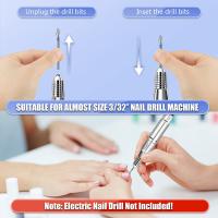 Kit De Brocas Para Uñas 14pcs 3/32'' Carburo De Diamante Para Eliminar Cutículas Adecuado Para Uñas De Acrílico Y Gel Manicura Con Caja - details 4