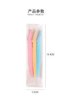Nueva 3pcs Afeitadora De Cejas Portátil Cuchilla Para Peluca Remoción De Vello Seguridad Para Mujer Maquillaje - details 2
