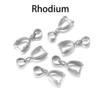 50Pcs Clip De Colgante De Cobre De Color Plateado Para Joyería DIY Conectores De Hebilla Para Collares Accesorios De Joyería - details 5