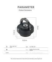 Cubierta De Tanque De Gas Para Camping BKM-107 Con Anillo Para Colgar Protección Contra Polvo Material De Aluminio Accesorio De Equipo De Camping - details 2