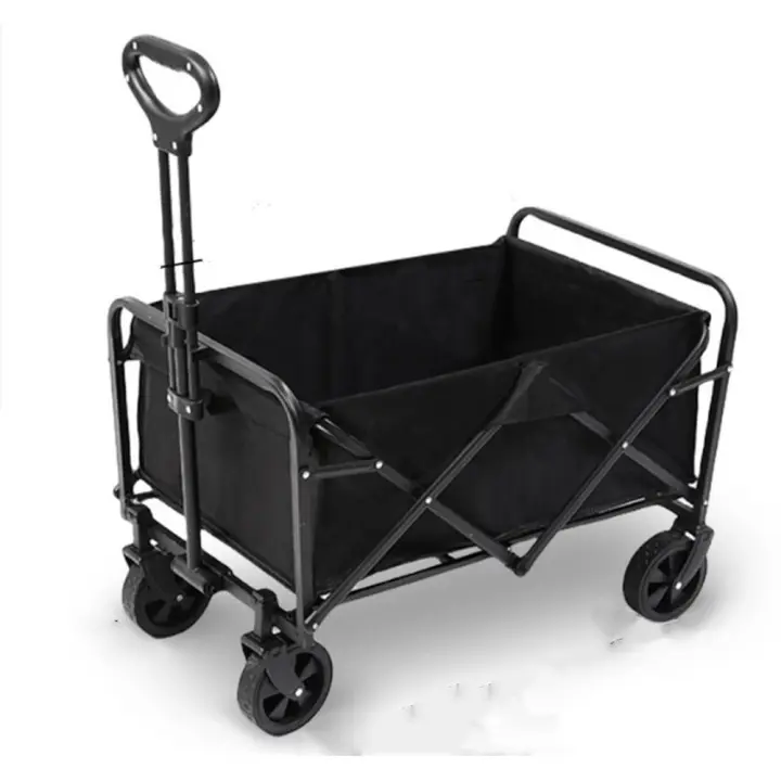 Carro de Mano Plegable, carro de camping, Carrito de Playa y Transporte para Jardín Casa Almacén 4 Ruedas, todoterreno - 1