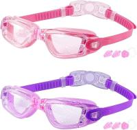 Gafas de Nación para niños de 3 a 16 años, antivaho, impermeables (Lens Negra, Roja y transparente, y lente Azul, Roja y transparente (paquete de 2) - details 0