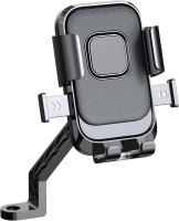 Soporte De Teléfono Para Bicicleta Universal 360° Giratorio Soporte De Manillar Para Motocicleta ATV Scooter Operación Con Una Mano GPS Clip - details 6
