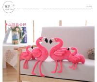 Alfombra De Flamingo De Peluche Suave Animal Decoración De Habitación Kawaii Regalo De Cumpleaños Para Niños Realista Juguete De Flamingo De Peluche - details 4