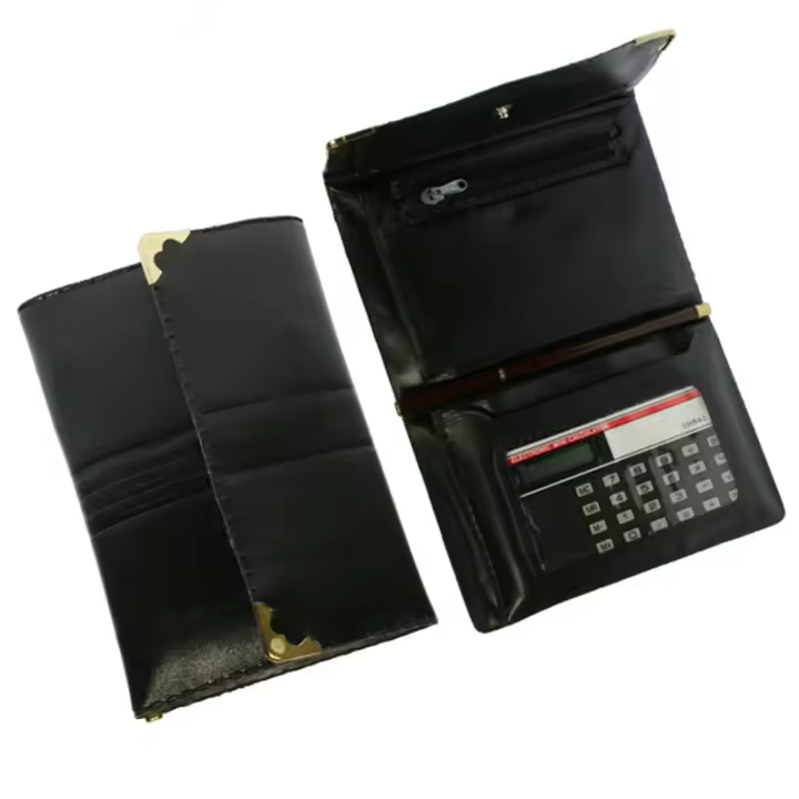 BVC Calculadora Con Cartera Modelo 842 Color Negro - Práctica y Funcional - 1