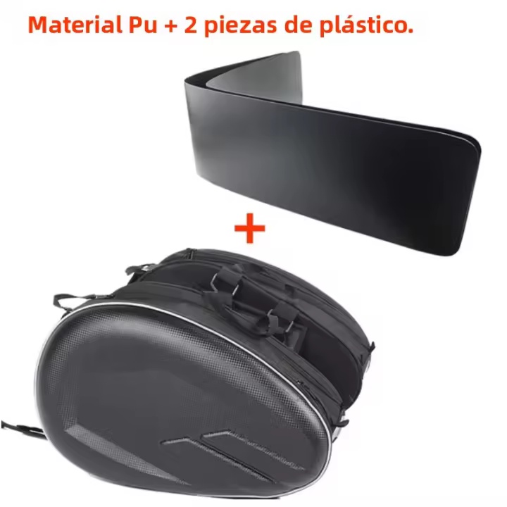 Bolsas De Sillín Impermeables Para Motocicleta Estuche De Equipaje Trasero Para Scooter Viaje Con Banda Lateral Para Casco - 1