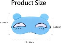 4 Pack, suave mullido dormir ojo máscaras descansando ojo máscaras viajes dormir ojo máscaras niños niñas damas hombres universal - details 2